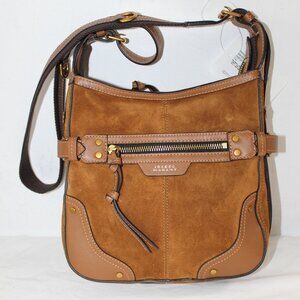 NEW Isabel Marant Sierra Hobo Shoulder Crossbody Bag Brown Suede Leather